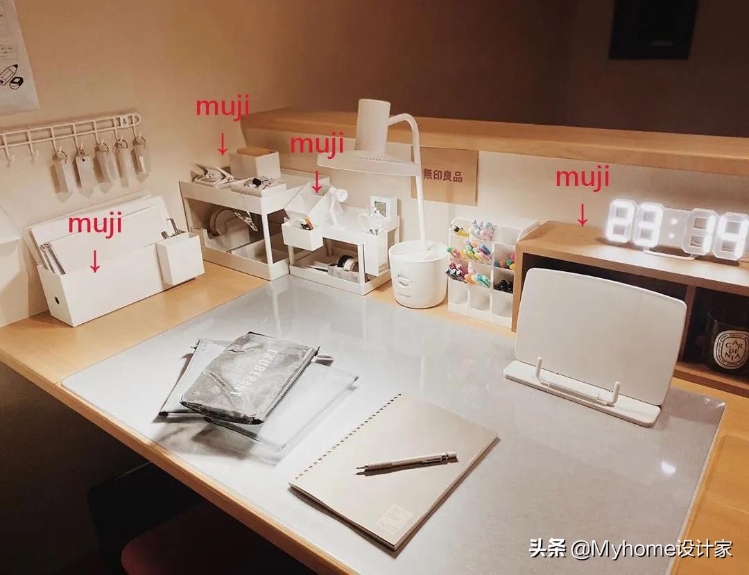 100件实用貌美书桌收纳,收纳书桌方法日本