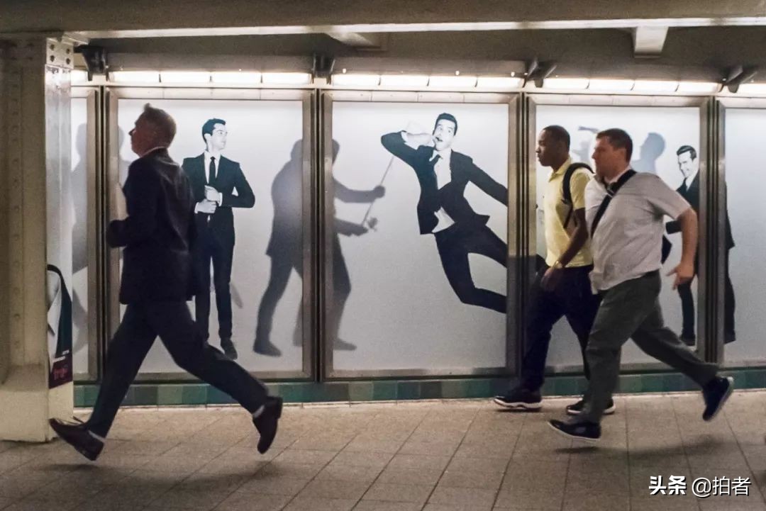 巧合抓拍到的纽约街头画面,视觉错位奇闻趣事