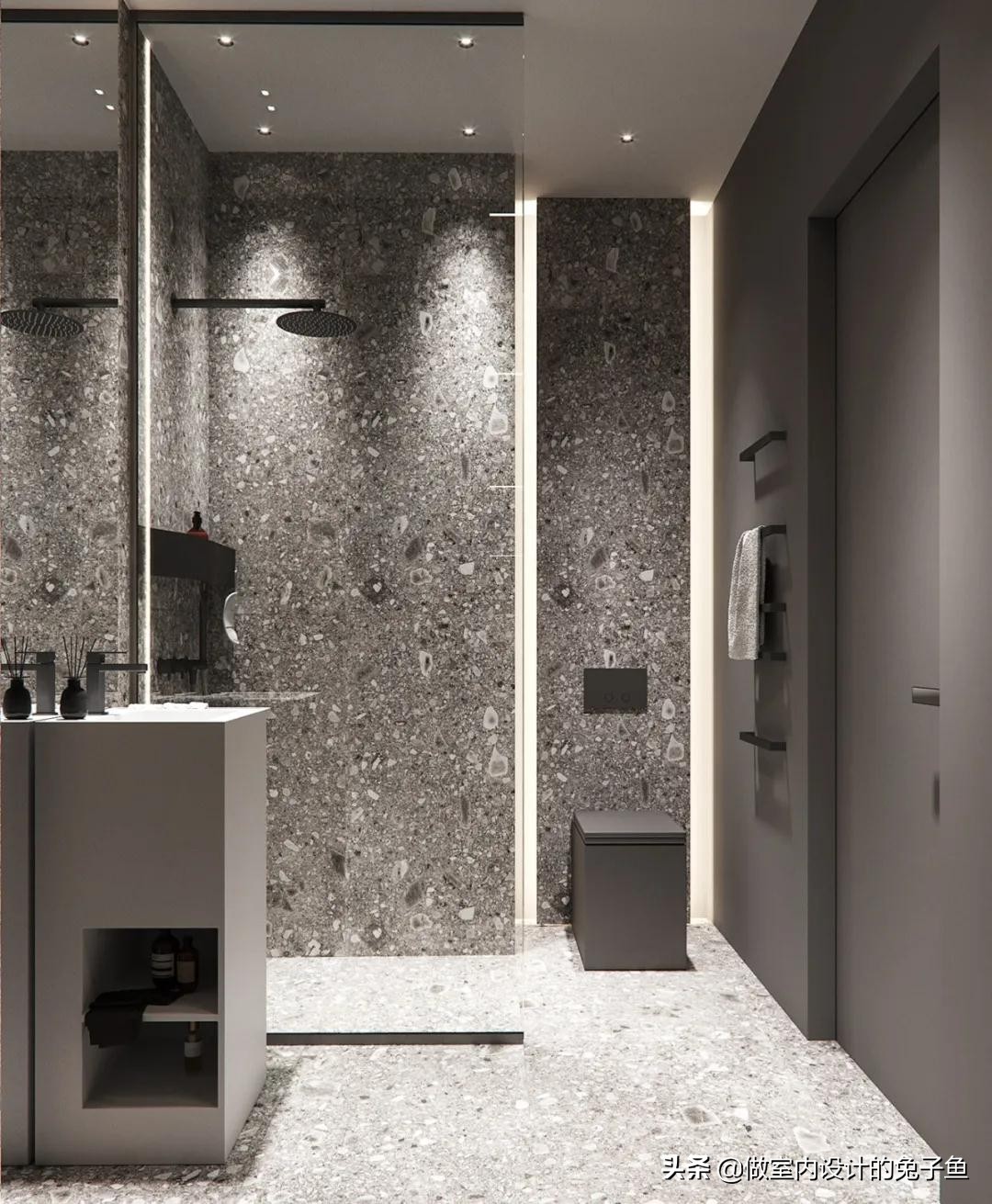 卫生间洗漱台马桶怎么布局,卫生间淋浴马桶洗漱台位置设计