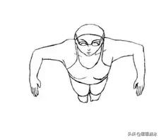 蛙泳水中吐气发力技巧图解,蛙泳蹬腿技巧图解