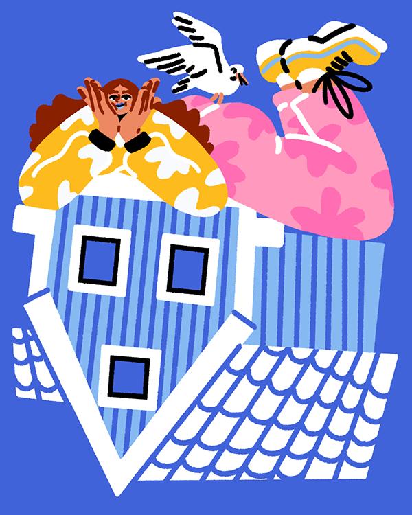 匈牙利插画师gabibaracsi,德国插画师sylvia