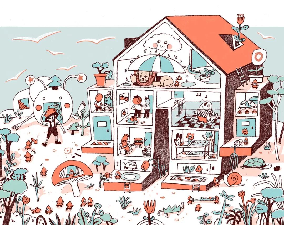 美国纽约视觉艺术学院插画,插画毕业展