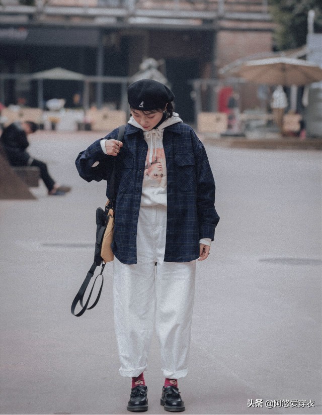 矮个子微胖145-150裤子加绒修身,个矮腿粗女生穿衣搭配