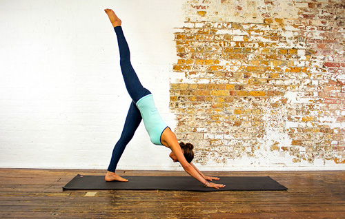 下犬式抬腿瘦腿,狗爬式减肥动作