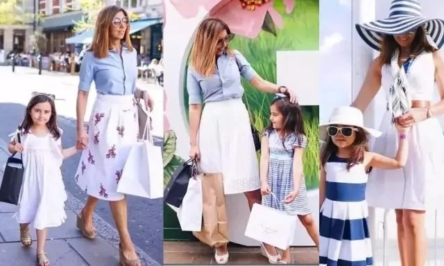 亲子装高级感一裙一衣,牛仔港风亲子装