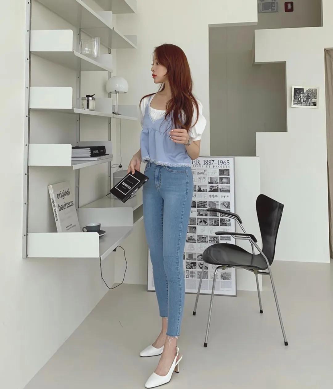 碎花婴儿蓝,婴儿蓝搭配