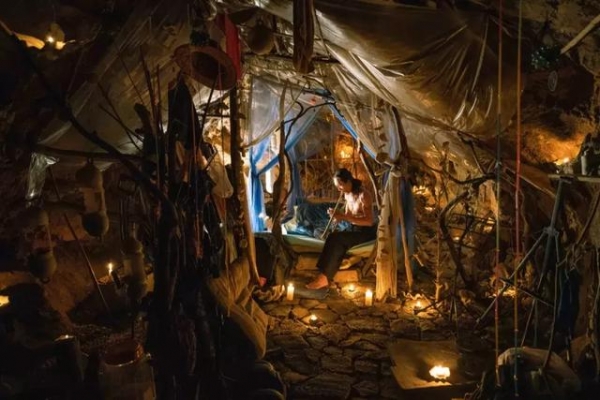 男子投资50万带老婆住山洞,48岁男子卖掉豪宅