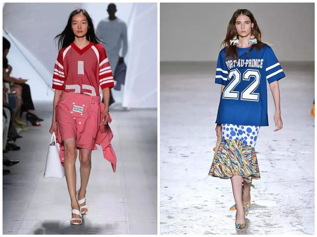 谁说球衣不是时髦的衣服?明明可以性感与可爱兼具