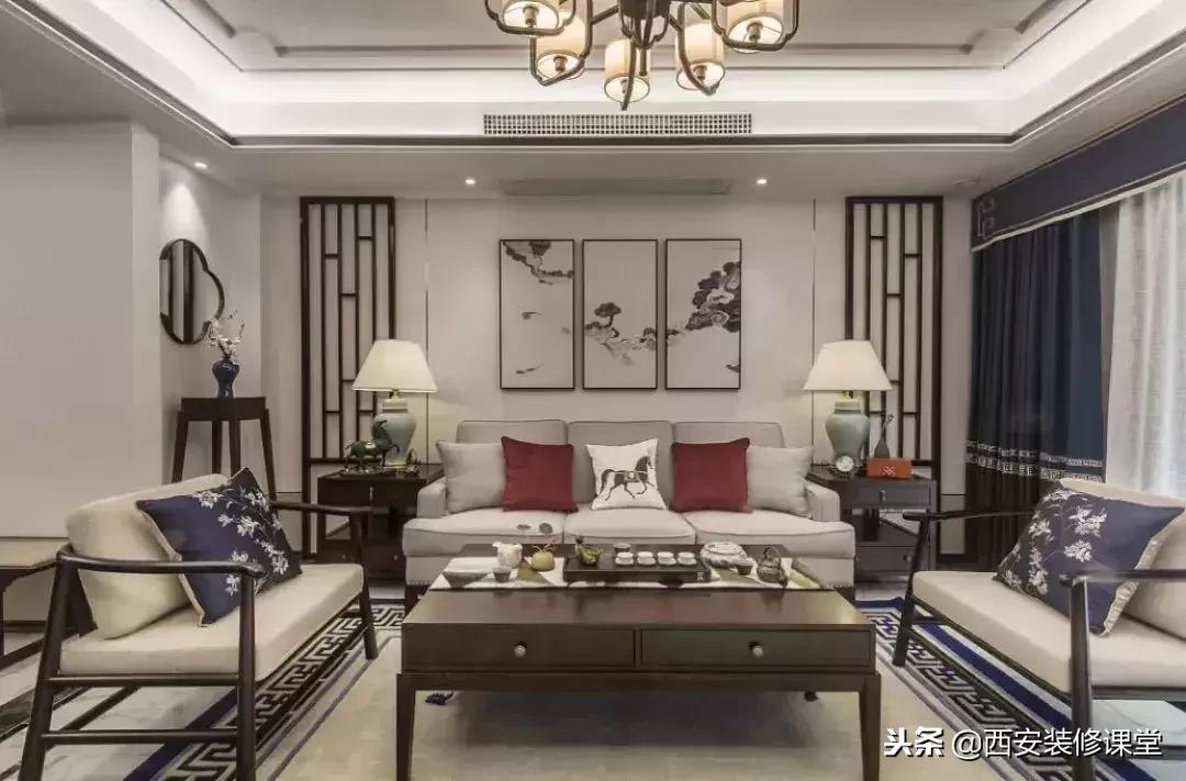 30款新中式客厅骨子里的东方韵味,30款中式客厅韵味十足