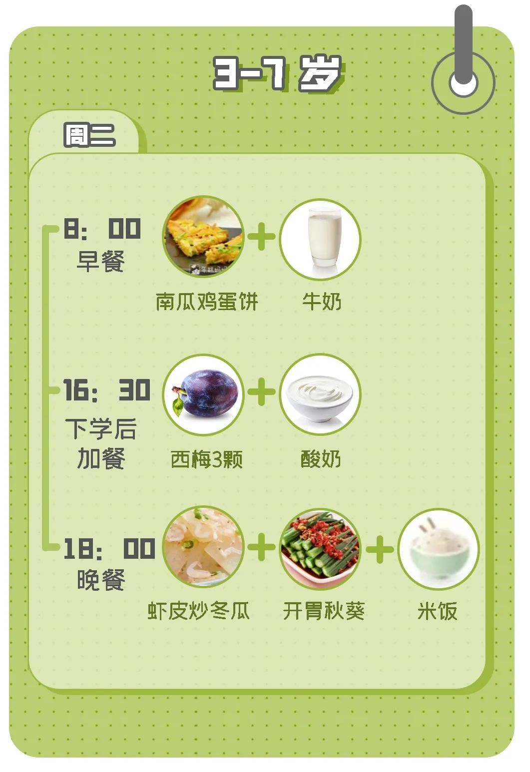 一日三餐不重样儿童营养餐,儿童一日三餐食谱4-12餐