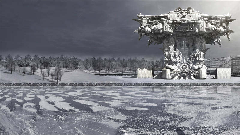 超现实主义建筑空间,让人感到未知的幻想建筑