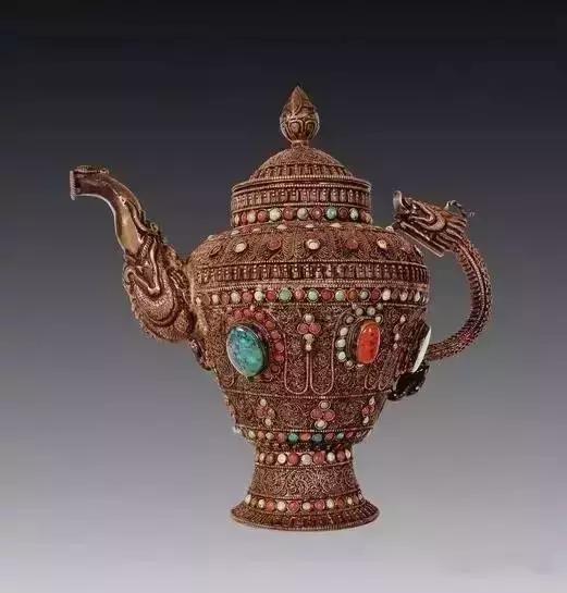 中国古漆器茶壶,古青花瓷茶壶