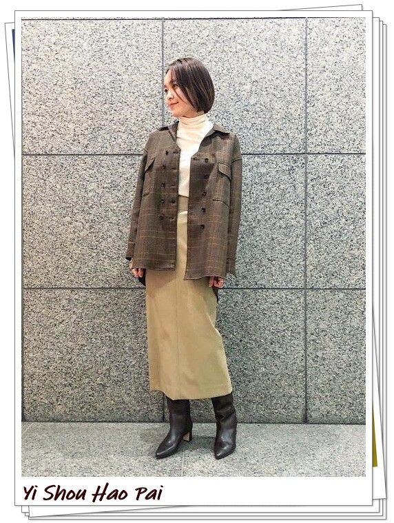 棕色长靴冬季不露腿搭配,棕色长靴怎么搭配好看冬季