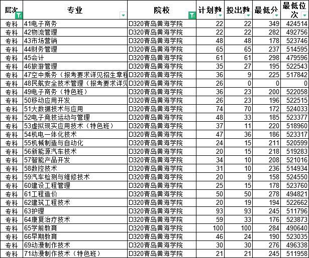山东十大专科学校排名最好的专业,山东专科排名纯专科