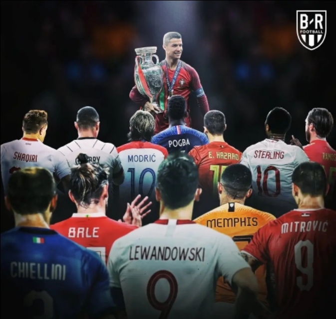 2019年度足坛十大球星3人c罗前三,十大前锋罗纳尔迪尼奥