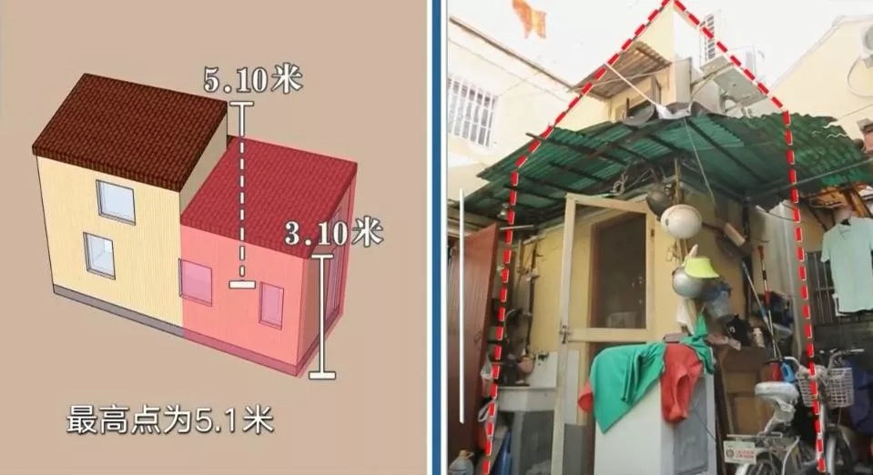 上海11㎡蜗牛窝住两代人，睡觉腿伸不直站着头碰天花板，还住30年