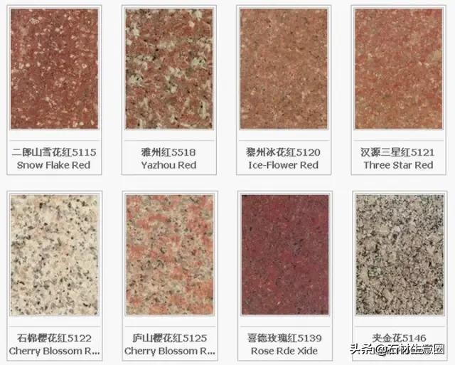 世界石材标准图谱电子书,常用石材品种名称大全图谱