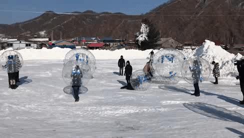 抚松玩雪的地方,前方高能下雪