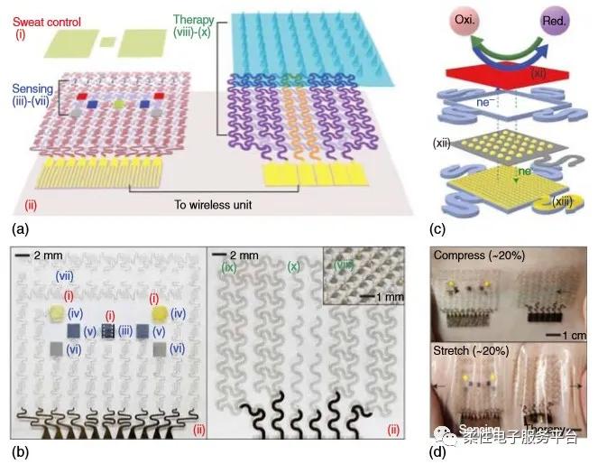 柔性可穿戴设备的发展,微流体装置的应用