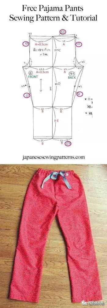 裤子裁剪图上的尺寸,裤子裁剪图画法视频