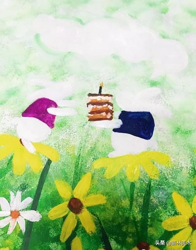 「创意水粉教案」公园里的一抹绿