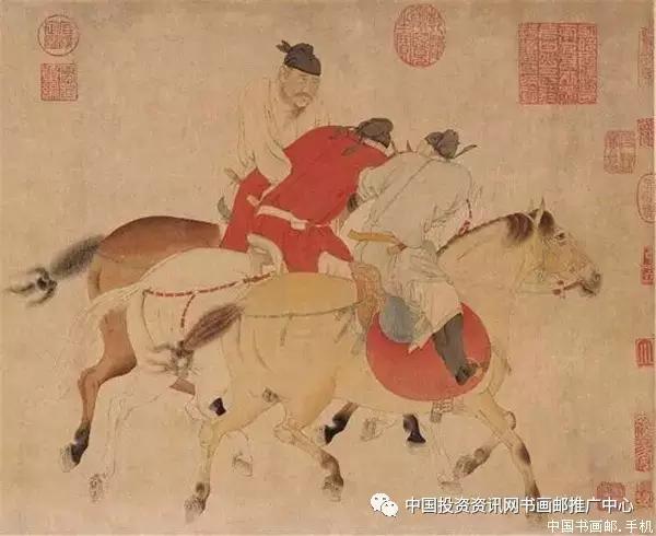 任仁发《五王醉归图卷》2016年度全球最贵中国艺术品