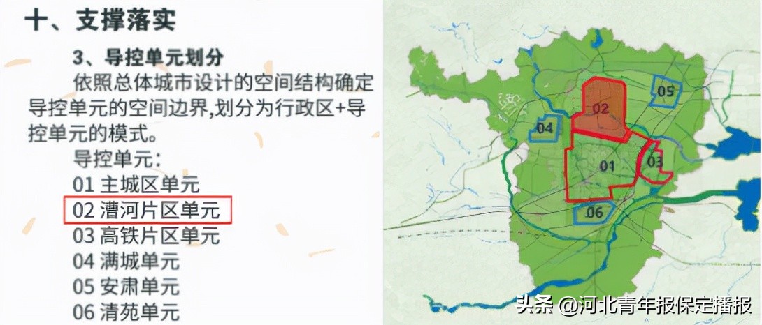 保定北部漕河片区规划2035高清图,保定市漕河片区详细规划范围