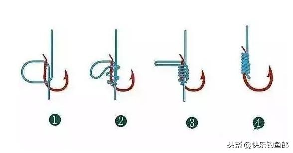 绑鱼钩的子线怎么栓不容易切线,鱼钩的绑法图解简单快速绑鱼钩