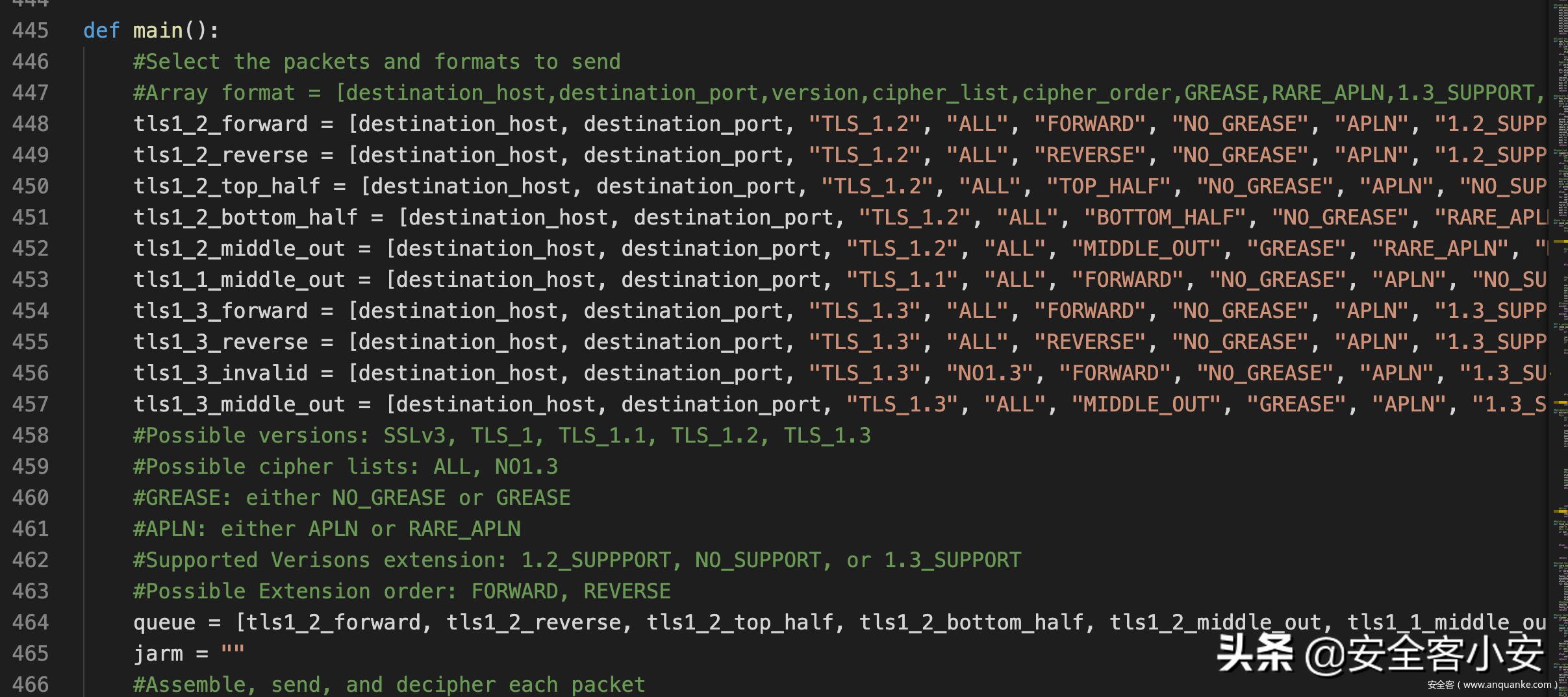 利用JARM指纹进行TLS服务端标记