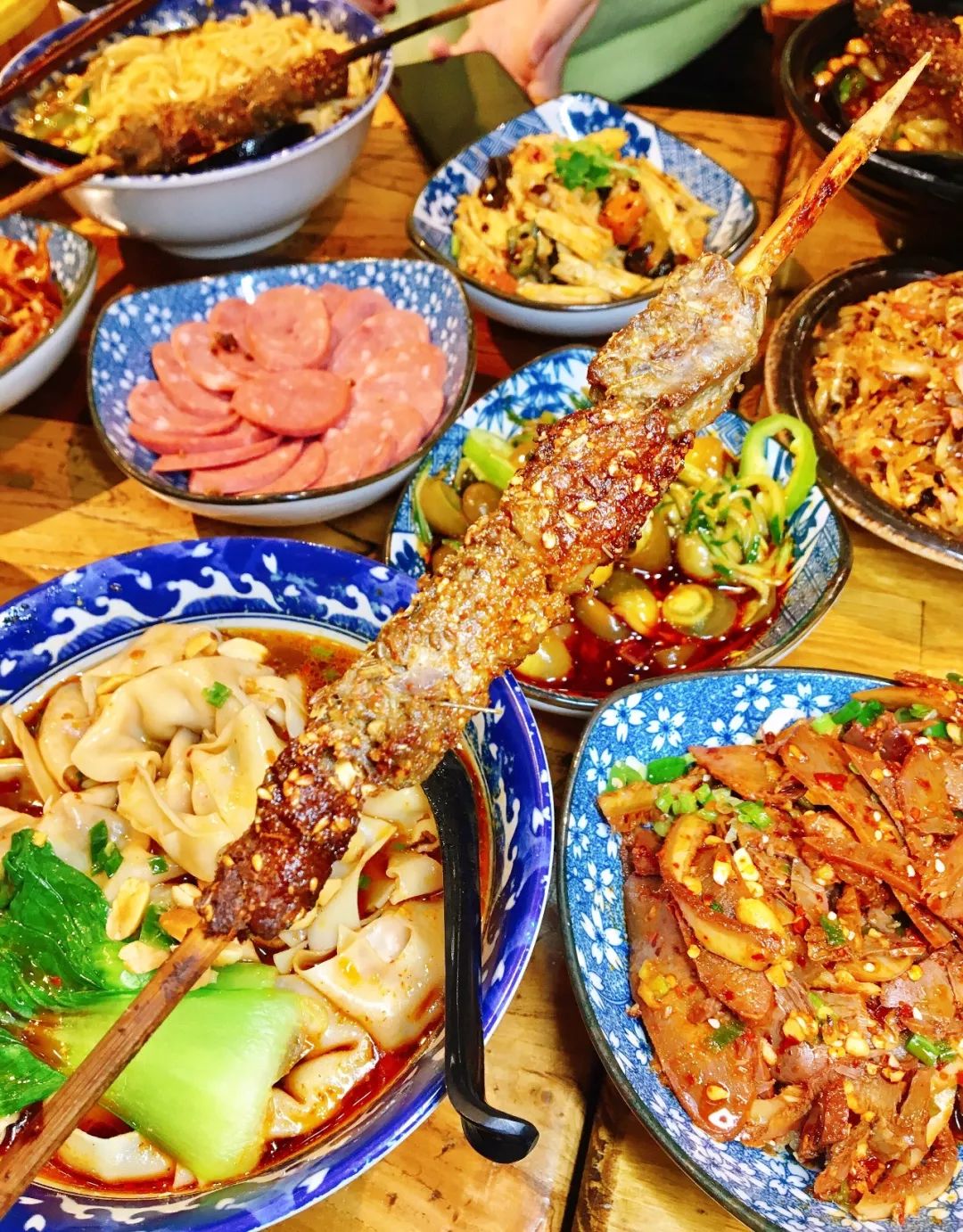 一碗小面一把青菜,一碗小面二个小菜