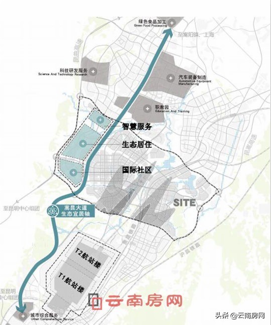 昆明北拓最新规划图,昆明空港区北拓规划