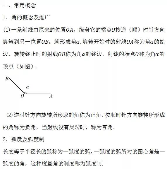 高中数学必背公式总结大全,总结高中数学必考公式大全
