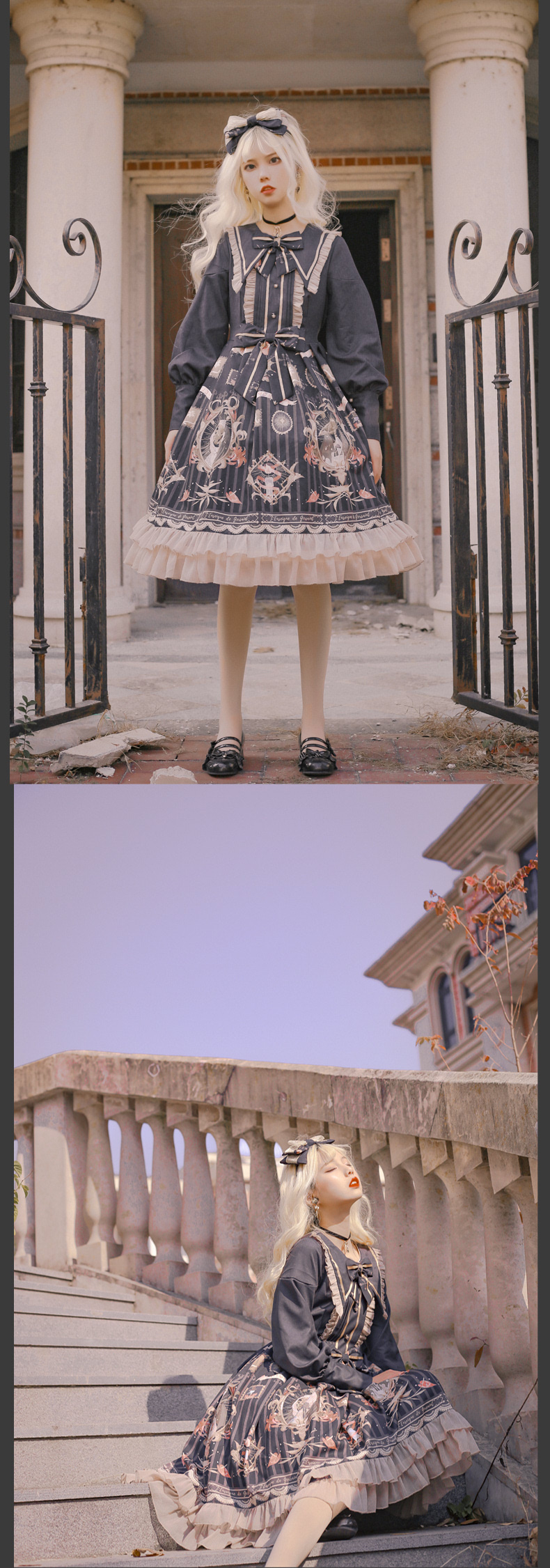 lolita暗黑画集,lolita绢花伞