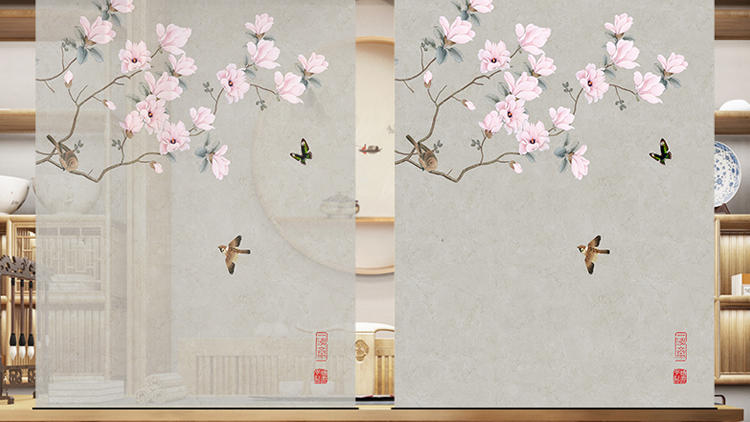 茶室隔断屏风现代简约,不锈钢茶室屏风隔断新中式