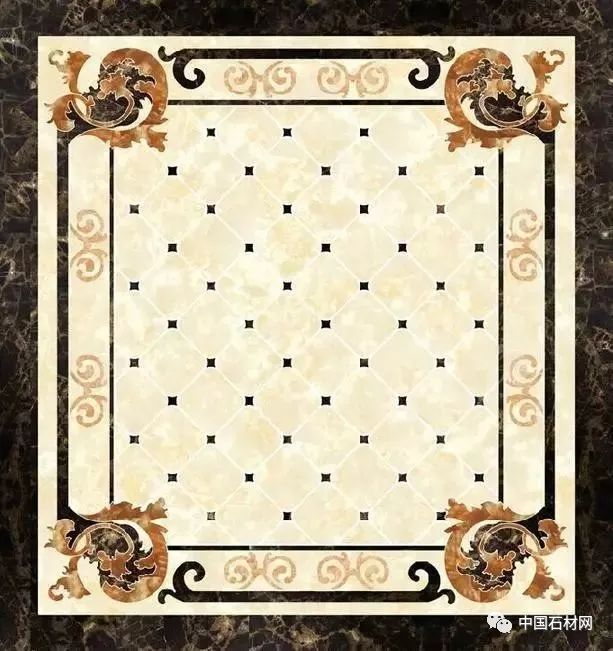 卫生间花洒水刀拼花效果图,高清水刀拼花图片