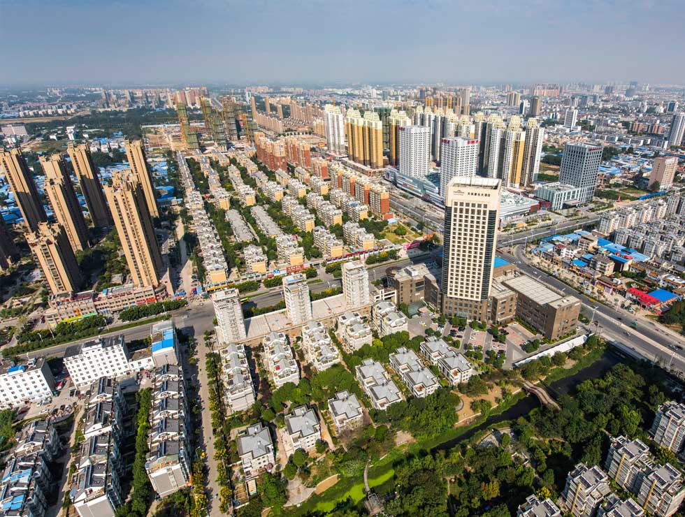 阜阳城市街景,阜阳旅游城市