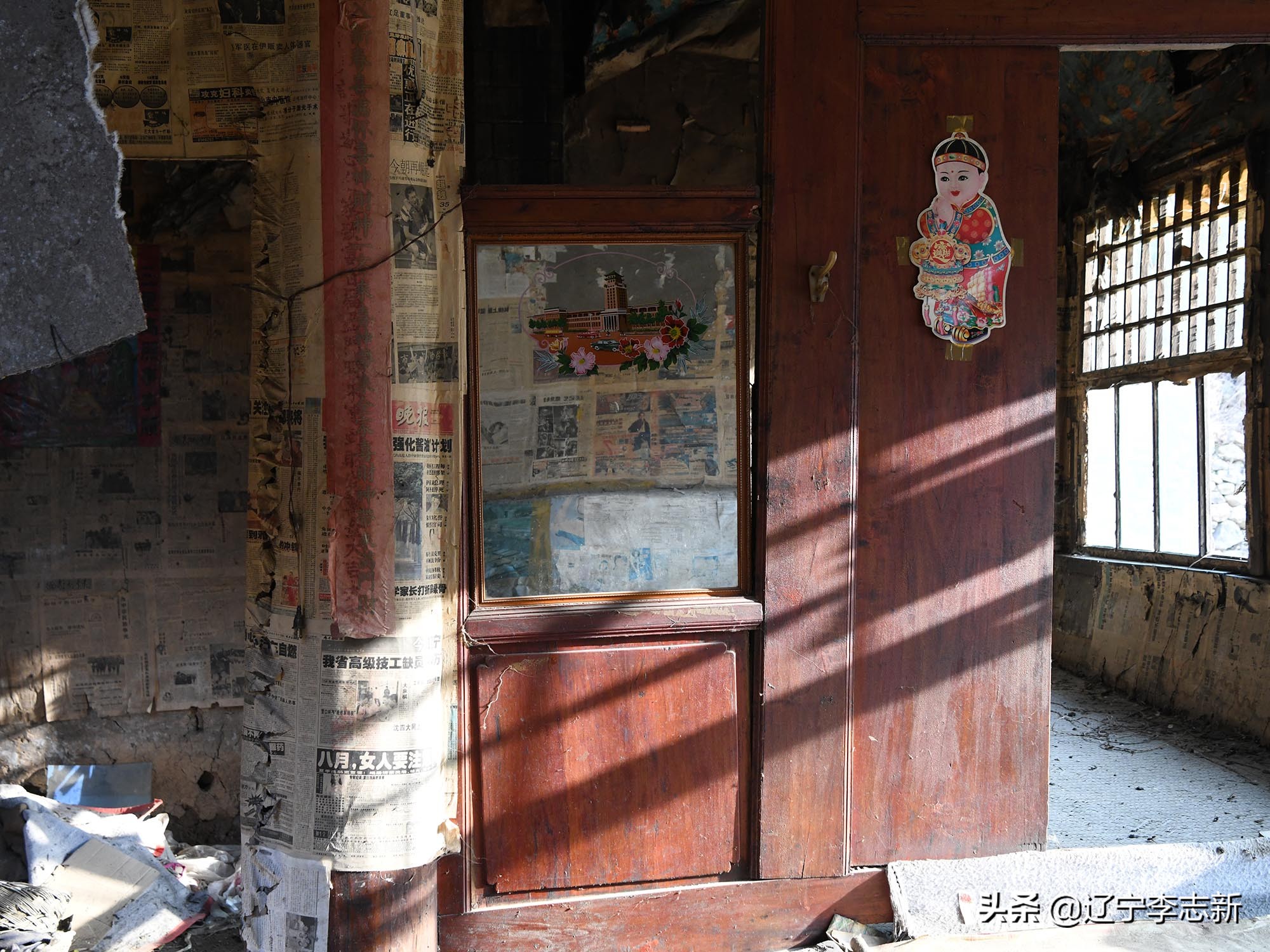 深山孤村老屋,老屋人去楼空无人居住