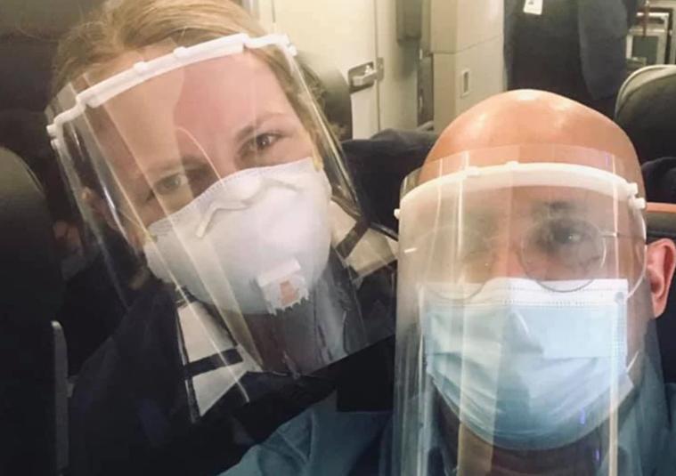 航空空姐感染新冠病毒,美国空乘感染新冠病毒