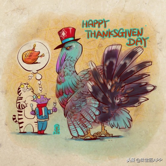 感恩节趣谈｜火鸡骨头挂门上，未来伴侣找上家？