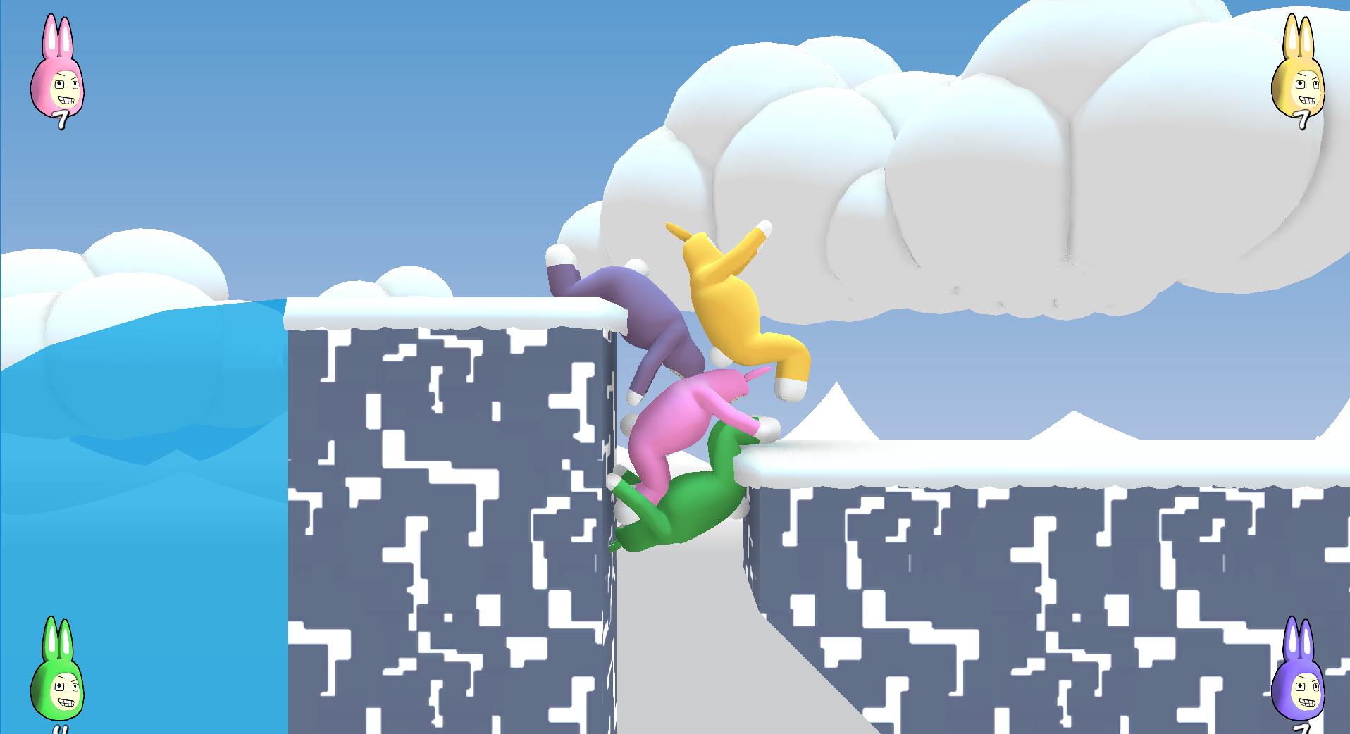 超级兔子人游戏搞笑画面,超级兔子人爆笑闯关游戏