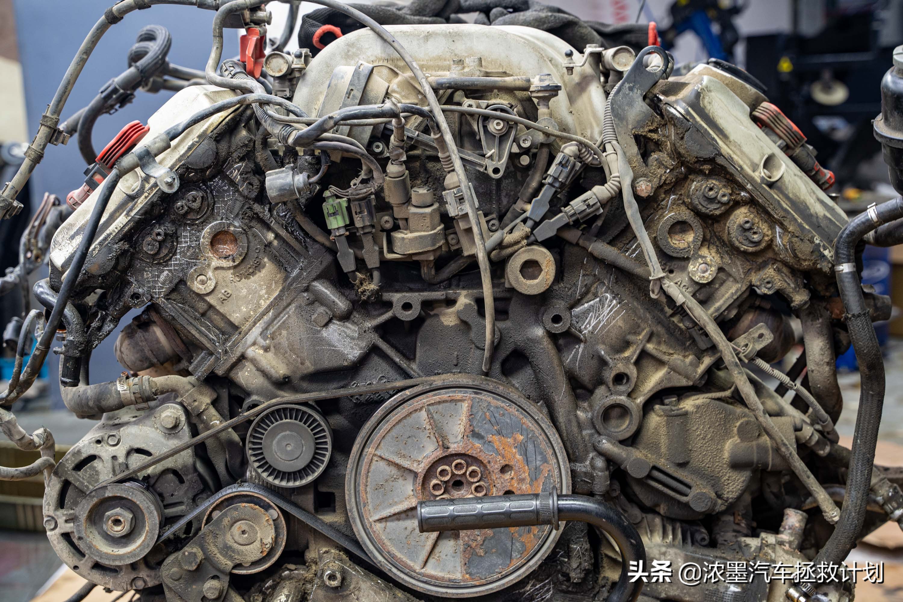 奥迪a6发动机大修全过程,翻新奥迪a6大修发动机