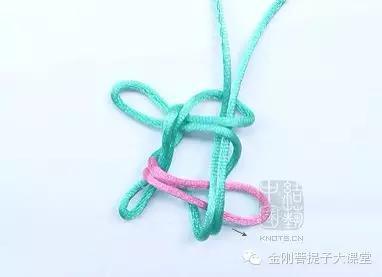 双线弹力绳金刚手串收尾打结图解,手串弹力绳打结方法视频教程全集