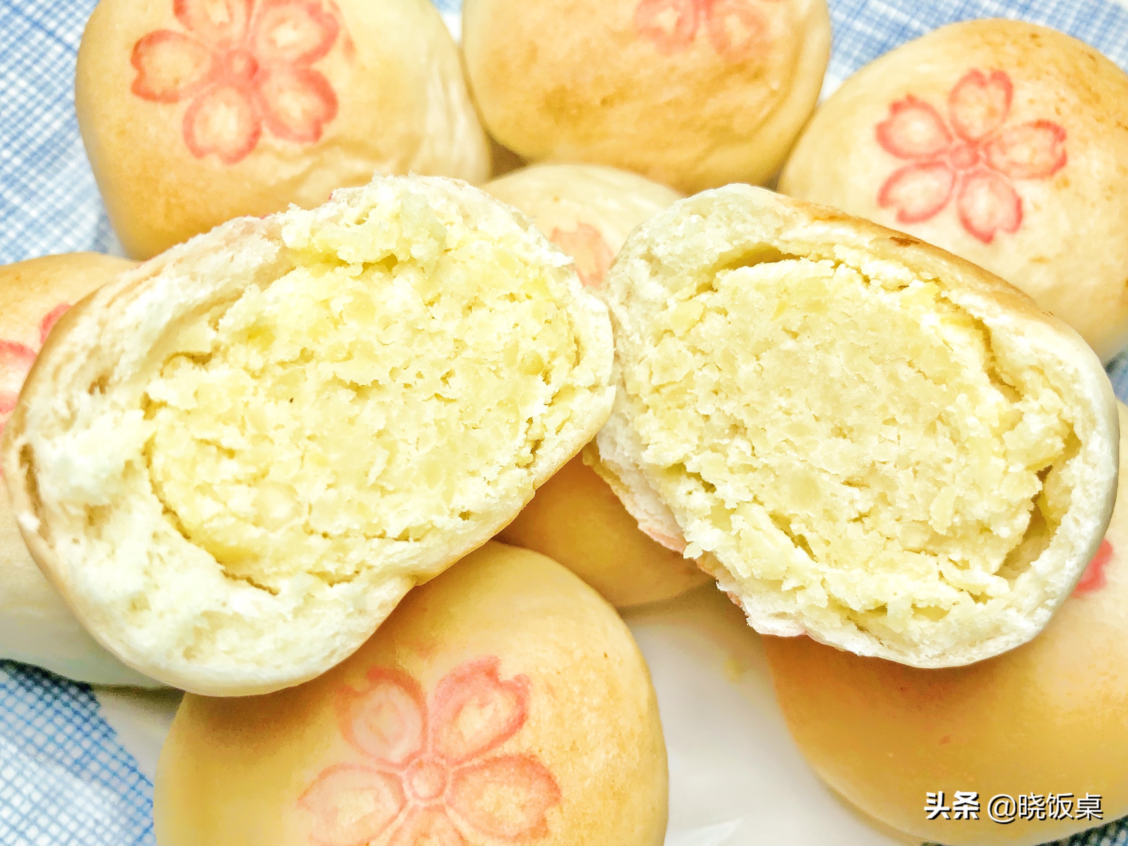 简单易做的酥皮绿豆饼,软皮绿豆饼不用炒馅绵软香甜