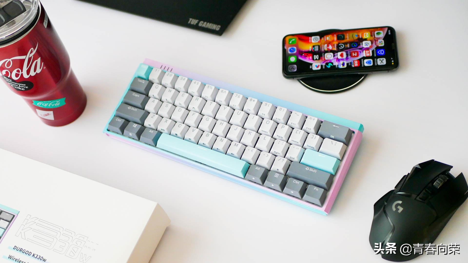 杜伽k310机械键盘简单上手,杜伽k330w无线键盘