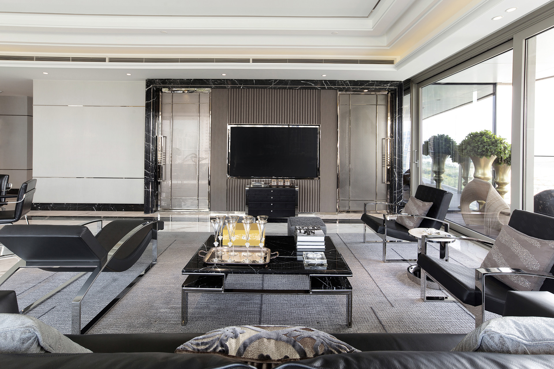 房子装修漂亮便捷的背景墙来啦,背景墙较短新中式效果图大全