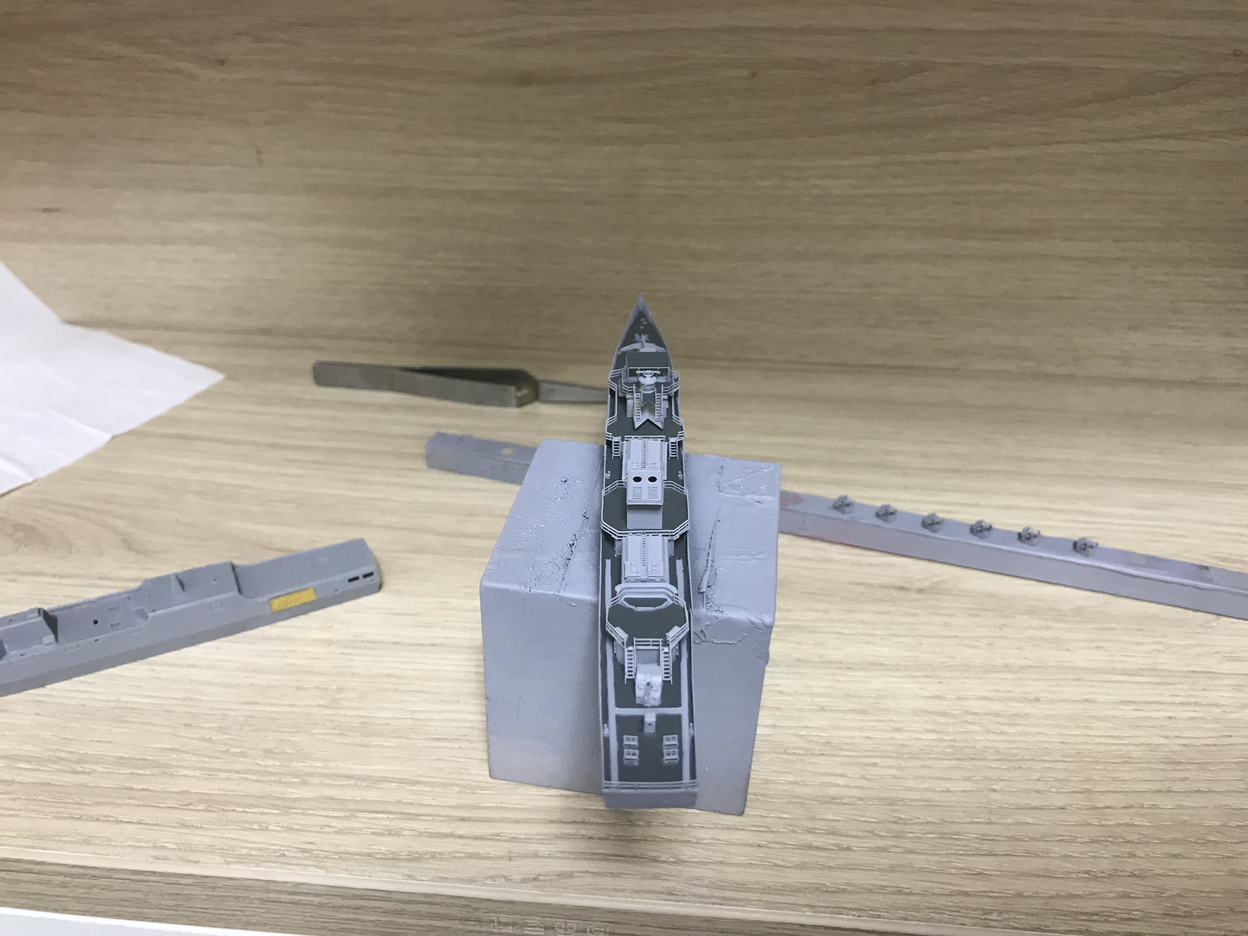 「手工船模」1/700宜宾号导弹护卫舰制作小记