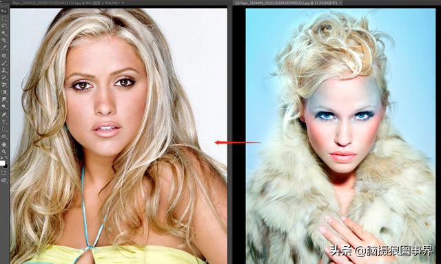 不同环境下拍的照片怎么用ps换脸,ps脸不对称怎么修图