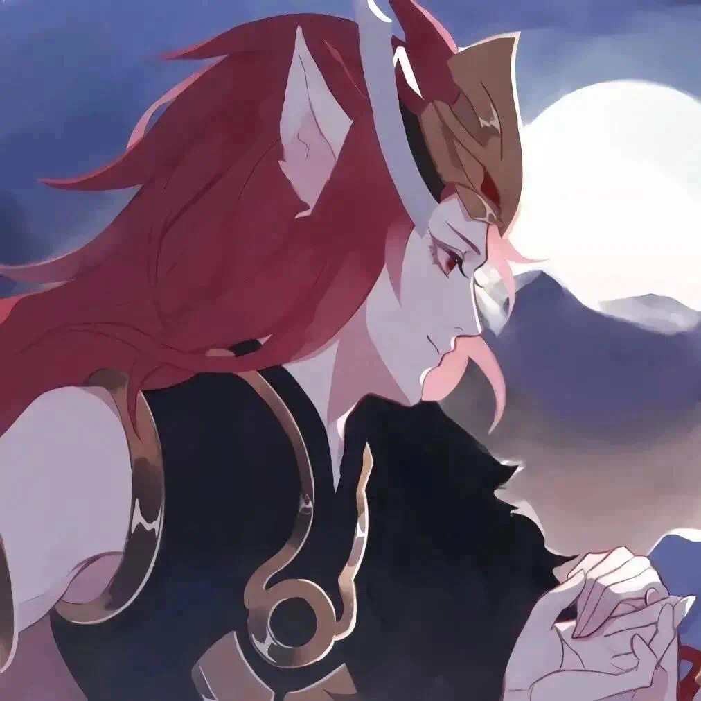 王者荣耀猴子和露娜的情侣头像,王者荣耀情侣蔡文姬头像高清