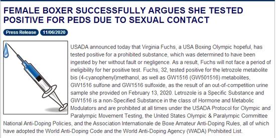 因和男友不可描述，女拳击手药检阳性，剧情神反转令人咋舌