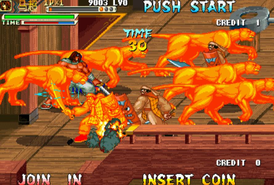 诸葛亮追风逐月怎么样才能打两招,街机游戏三国战纪诸葛亮